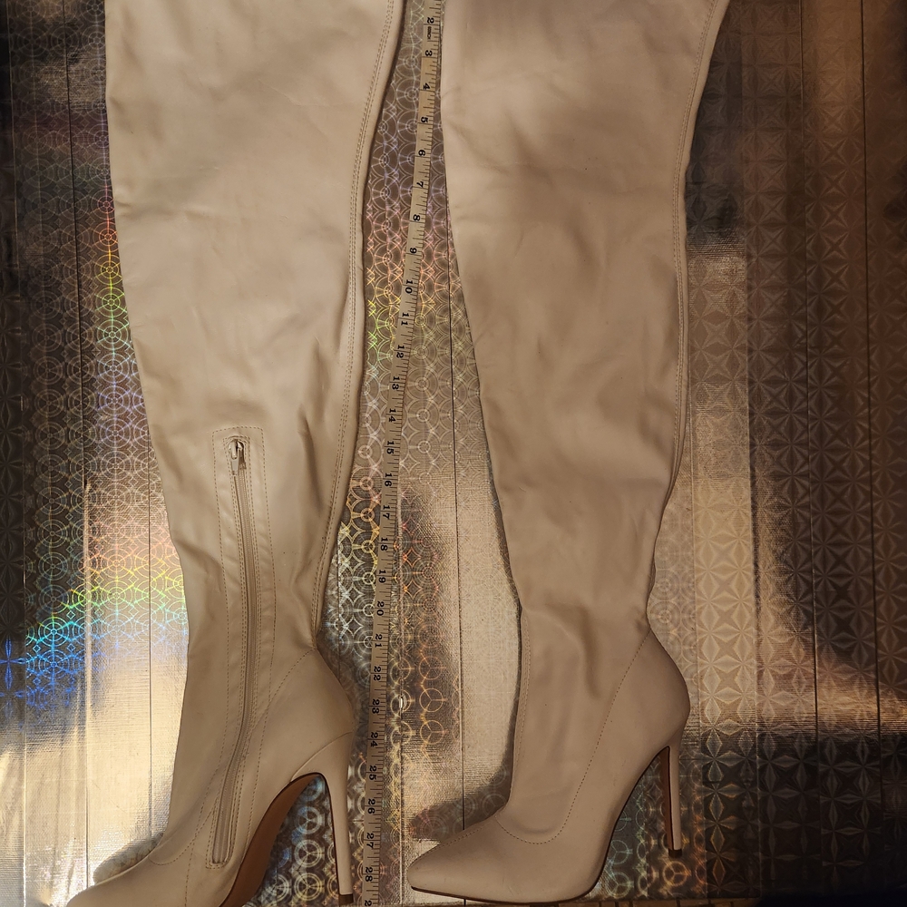 Elegant White Over-the-Knee Boots (Liliana)
